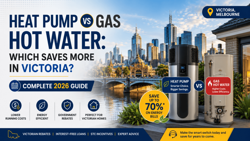 Heat Pump vs Gas Hot Water: Which Saves More in Victoria?